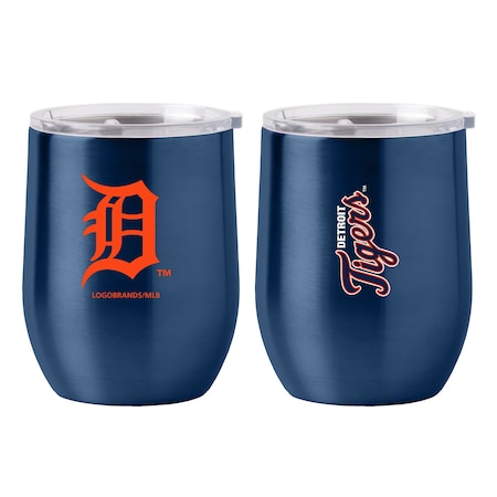 Logo Brands Detroit Tigers 16oz Gameday Stainless Curved Beverage 511-S16CB-1
